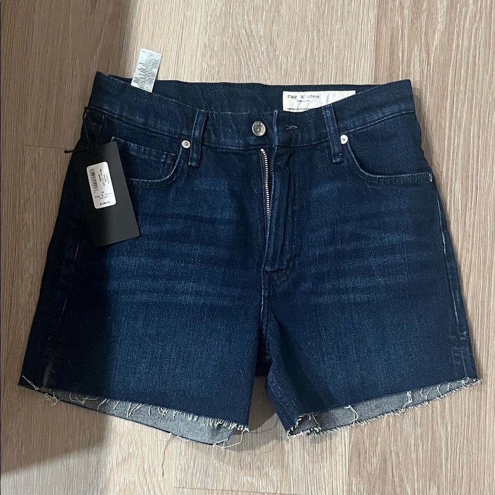 Rag & Bone Dark Indigo Jean Shorts